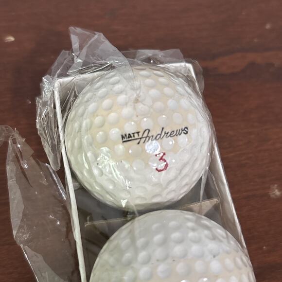 Matt Andrews Pack Of 3 #3 Golf Ball Balls Vintage Liquid Center - Picture 7 of 7